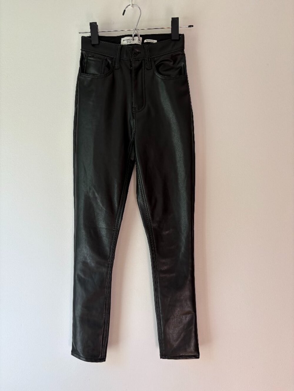 Abercrombie & Fitch Faux Leather High-Rise Skinny Pants